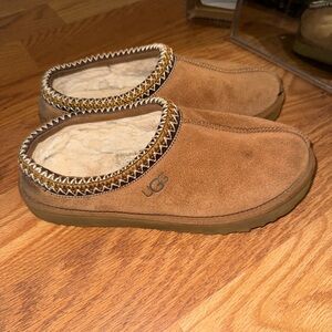 UGG Tan Suede Slip-On Shoes
